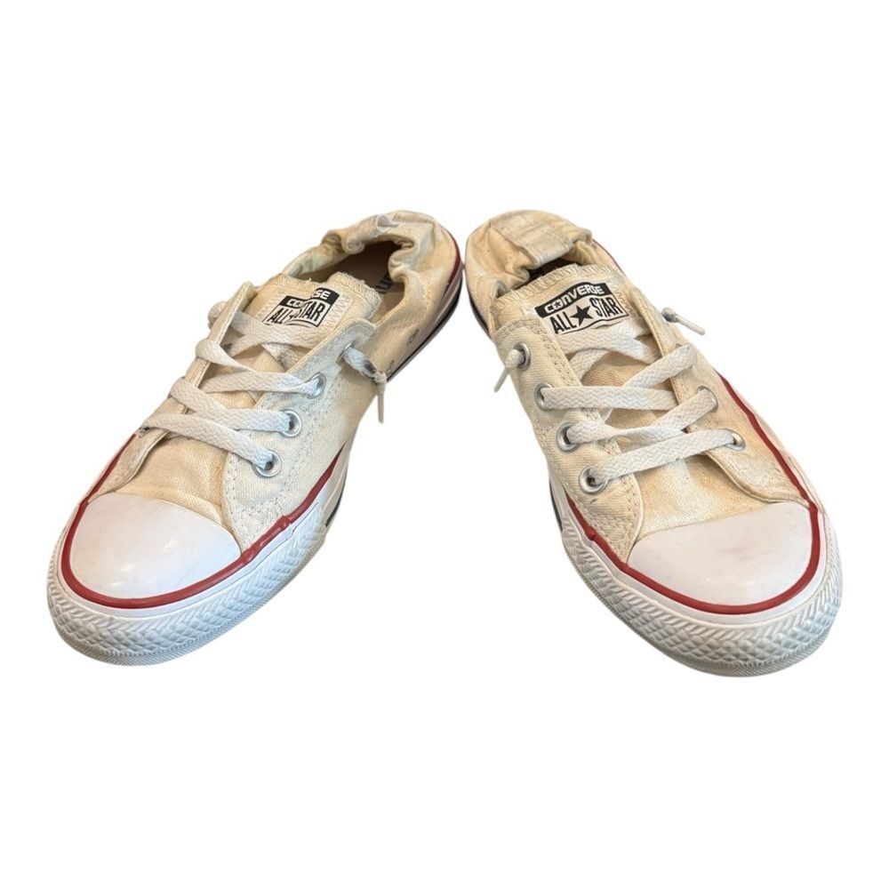 Converse All Star Women’s Shoreline Cream Low-Top Sneakers 9 - Picture 3 of 6